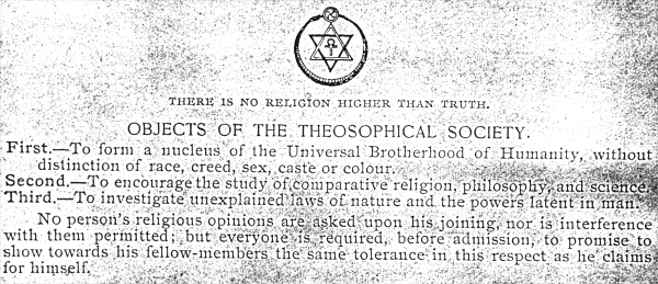 Back Cover of �Lucifer�, the Theosophical Society�s Journal